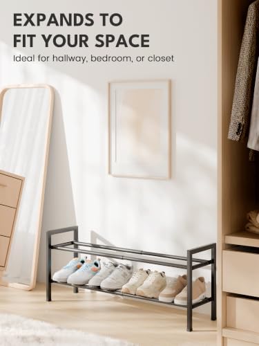 Bumusty 2 Tier Expandable Shoe Rack - Image 3