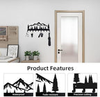 Key Holder for Wall, Metal Wall Hooks Organizer Rack - Image 2