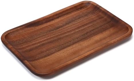 Serving Acacia Wood Valet Tray for Men Women, Catch All Acacia Mens Key Dump - Image 4