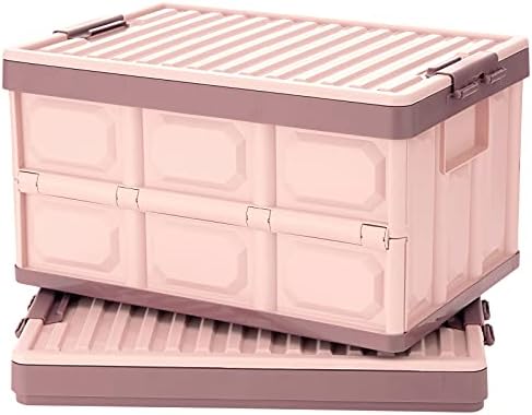 Pink Collapsible Storage Bins by JUJIAJIA