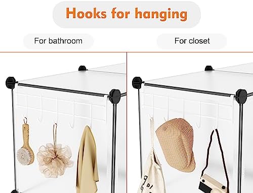 HOMIDEC 6-Cube Storage Organizer, Closet Organizer Storage Shelf Bookcase - Image 5