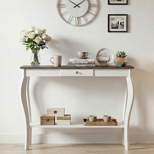 ChooChoo 39" Narrow Farmhouse Entryway Table by ChooChoo