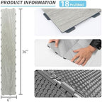 Art3d 18-Pack Interlocking Vinyl Floor Tiles, Venice Ash - Image 3