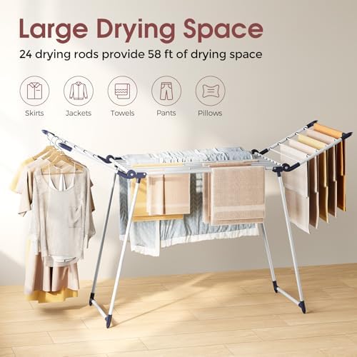 APEXCHASER Clothes Drying Rack, Large Capacity Drying Rack - Image 3