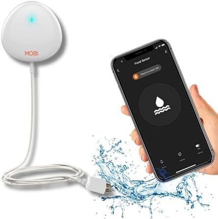 MOBI Smart WiFi Water Leak Detector, App Alerts, Flood Sensor Alarm - Image 2