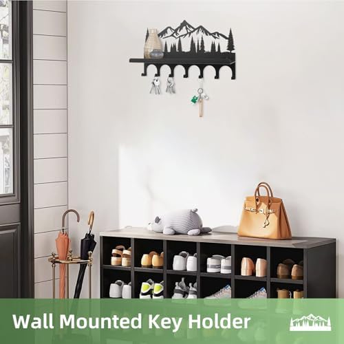 Wall Mounted Mountain Key & Mail Holder - Image 5