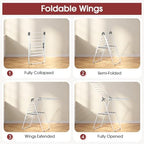 APEXCHASER Foldable Clothes Drying Rack, Adjustable Gullwings Space-Saving - Image 3