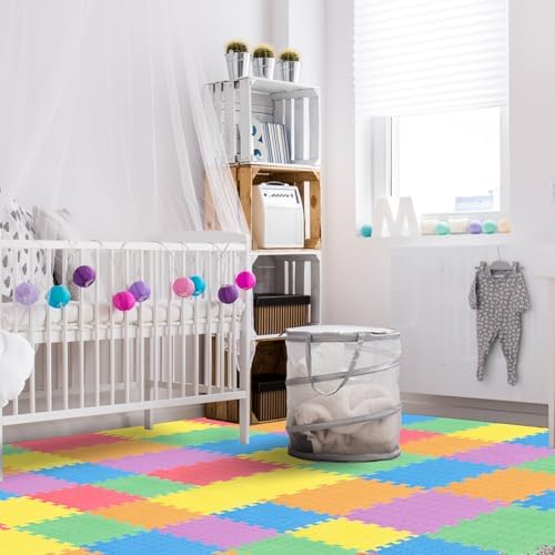 Shihanee 16 Foam Floor Interlocking Tiles, 11.8 x 11.8 Inch - Image 5
