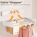 Wall Mounted Clothes Drying Rack Folding Indoor, Foldable Laundry Drying Rack - Image 5
