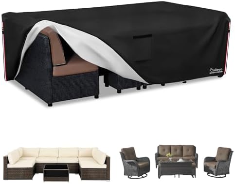 Patio Furniture Covers Waterproof, 600D Heavy Duty Patio Cover by Osileyo