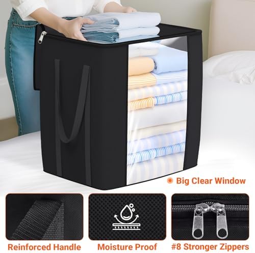 TasticTotes 120L Extra Large Blanket Clothes Storage Bags, 4 Pack - Image 4