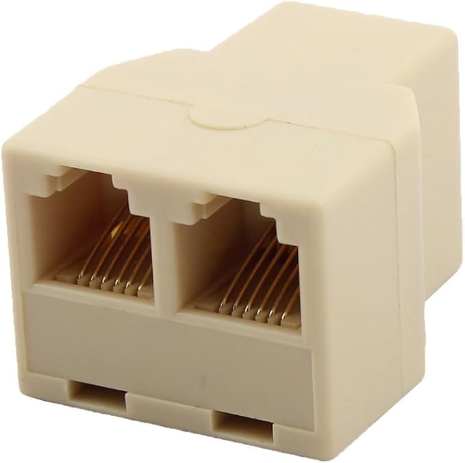 uxcell® Home RJ12 6P6C 1 Female to 2 Female Port Telephone Wire Cable Connector - Image 4