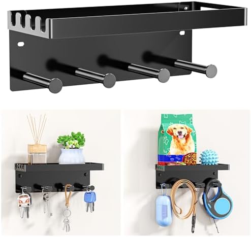 Dog Leash Holder for Wall, Key Holder Wall Mount, Metal Dog Leash Hooks by WelcometoOukimly