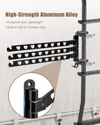 RV Clothes Drying Rack 180° Swivel Arms 90° Fold-Up - Image 2