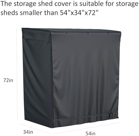 Outdoor Storage Shed Cover 54"x34"x72" - Image 2