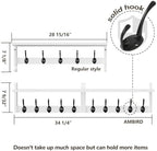 AMBIRD 34.2" L Wooden Wall Coat Hooks - Image 5