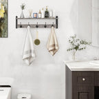 Homode Wall Hooks With Shelf, 24 Inch Coat Rack Wall Mount - Image 3
