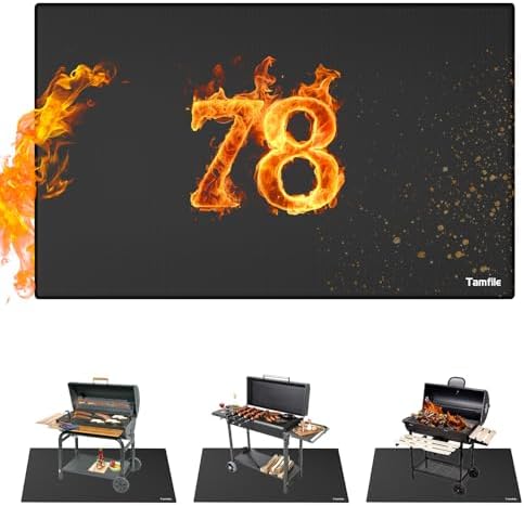 Tamfile Large Fireproof Grill Mat by Tamfile