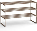 SONGMICS Shoe Rack, 3-Tier Shoe Organizer, Metal Storage Shelf by SONGMICSbySONGMICSHOME