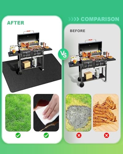 TAOMAND Large 76 x 52 inches Under Grill Mats - Image 4