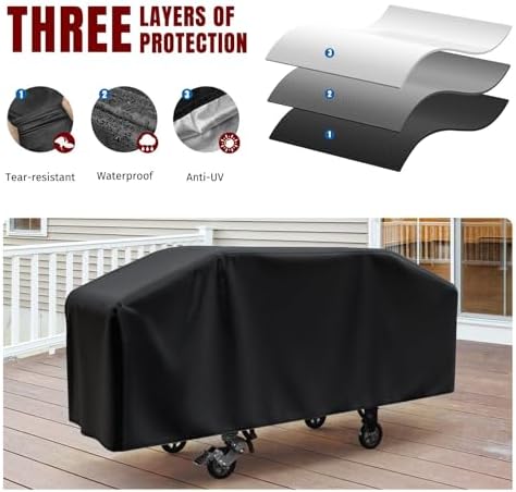 SHINESTAR Griddle Cover for Blackstone 36 Inch Griddle Without Hood, Heavy Duty - Image 4