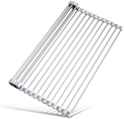Tomorotec Roll Up Dish Drying Rack Over Sink, 304 Steel by Tomorotec