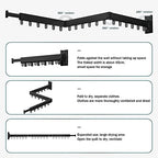 LIENAHU Clothes Drying Rack, Laundry Drying Rack, Clothes Rack Wall Mount - Image 4