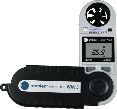 Ambient Weather WM-5 Handheld Weather Meter w/Windspeed, Temperature, Dew Point by AmbientWeather