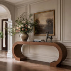 Tribesigns 79" Extra Long Console Table, Arched Entryway Table - Image 4