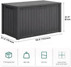 YITAHOME 240 Gallon Extra Large Outdoor Storage Deck Box - Image 6