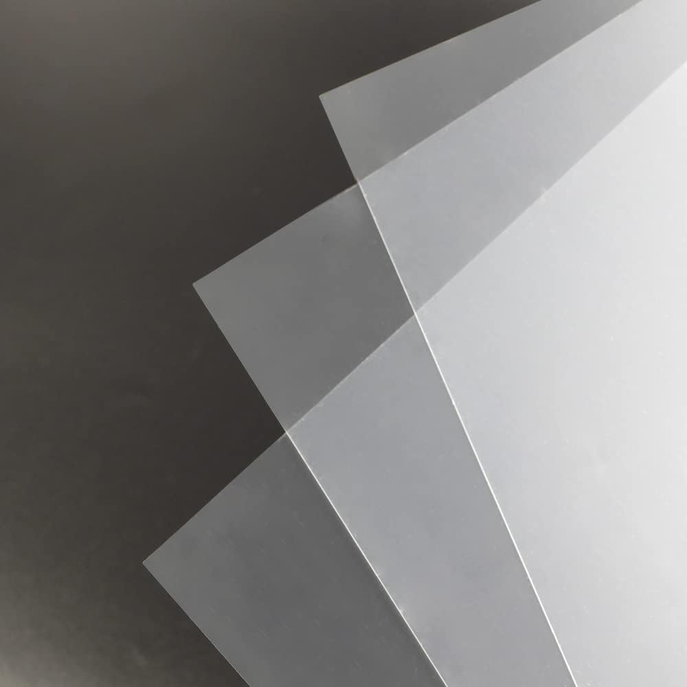 Rayson Clear Binding Cover - 7 mil Polypropylene, 8-1/2 × 11 inches, Durable Un-Punched Plastic Presentation Covers, 100-Pack (PP2100C)