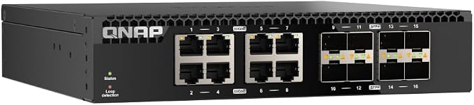QNAP QSW-3216R-8S8T-US 16-Port Half-Width Rackmount 10GbE Unmanaged Switch - Image 5