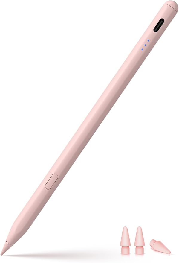 Stylus Pen for ipad 2018-2026, USB-C Fast Charging Pencil, Pixel-Perfect Tilt by UnfoldYourWorld