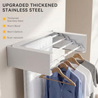 Wall Mounted Drying Rack, 23.6" Retractable Clothes Drying Rack, Heavy Duty - Image 6
