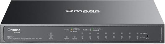 TP-Link Omada 8 Port Gigabit Easy Managed, PoE Switch, 63W Budget, PoE+ by TP-Link