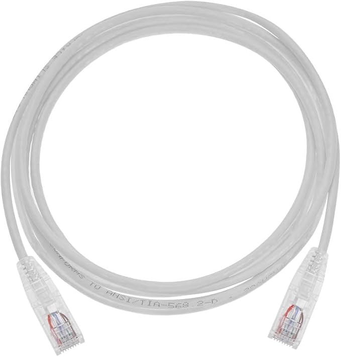 Monoprice Cat6 7ft White Component Level Patch Cable UTP 28AWG 550MHz Pure Bare - Image 4