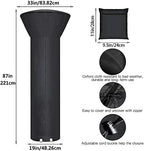 Patio Heater Covers with Zipper and Storage Bag, Waterproof, Wind-Resistant - Image 2