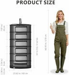 24" Diameter 6 Layer Herb Drying Rack Foldable C-Shaped Zipper - Image 2
