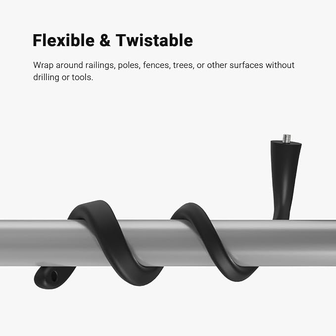 Holicfun Flexible Twist Mount for Indoor and Outdoor Security Cameras, - Image 2