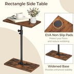 MAHANCRIS Narrow Side Table, Height Adjustable Sofa Table, Tall Couch Table - Image 5