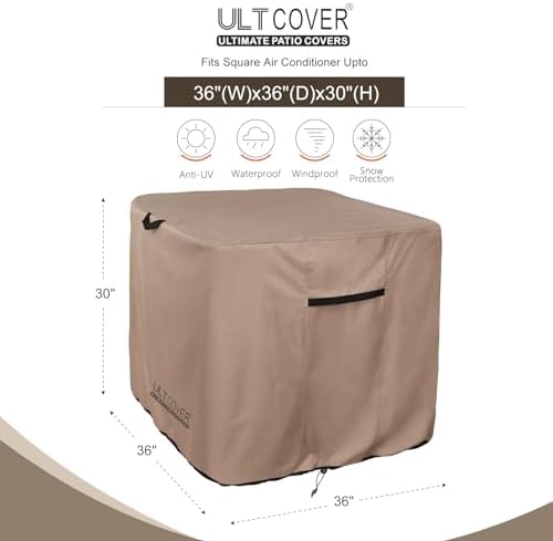 ULTCOVER Waterproof Air Conditioner Cover 36W x 36D x 30H in - Image 2
