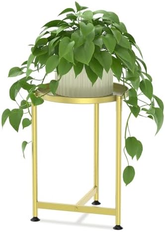 LASZOLA Metal Small Plant Stand Indoor Tall by LASZOLA