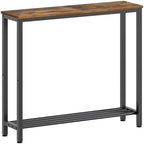 YATINEY Narrow Console Table, 2-Tier Small Sofa Table, 29.5" Thin Entryway by Yatiney