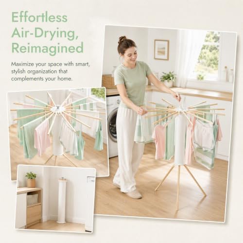 Clothes Drying Rack, Foldable Laundry Drying Rack, Clothing Stand - Image 6