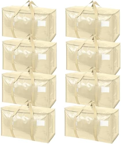 TICONN 8 Pack Extra Large Moving Bags Heavy Duty by TICONN