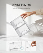 Vtopmart 8 Pack Small Clear Stackable Storage Drawers - Image 6