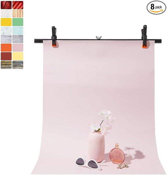 8PCS Flat Lay Backdrop Paper by EOAJAFOU
