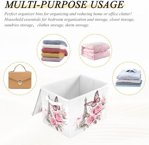 Bolaz Bow Flower Eiffel Tower Storage Bins - Image 7