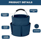Cleaning Caddy with Handle, 17L Foldable Cleaning Supplies Organizer, Portable - Image 5
