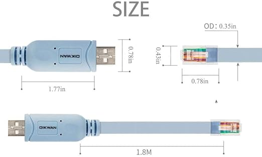Console Cable USB to RJ45, USB Cable Compatible - Image 6